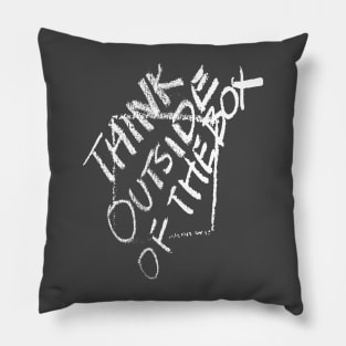 Think Outside Of The Box Problem Solving Quote 1 Pillow