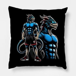 I'm Going To The Gym bodybuillding Gift, Motivation, Workout Gift,Dragon tato Pillow