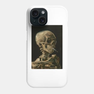 Head of a Skeleton with a Burning Cigarette by Vincent Van Gogh - High Definition Van Gogh Painting Phone Case