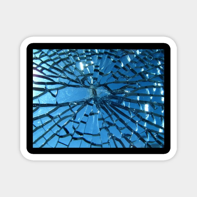 Broken glass pattern Magnet by MiljanaVuckovic