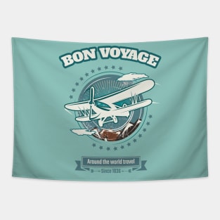 Bon Voyage - Around the world travel Tapestry