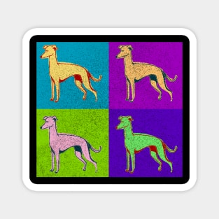 Greyhound Dog Lover Best Pop Art Style Design Dog Gift Owner Magnet