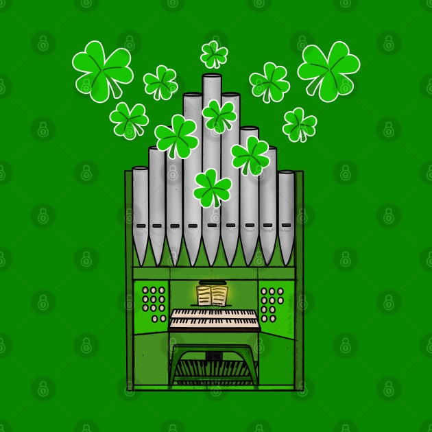 St Patrick's Day 2022 Church Organ Organist Funny by doodlerob