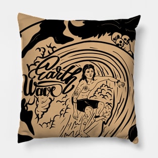 Earth wave Pillow