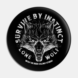 Lone wolf Pin