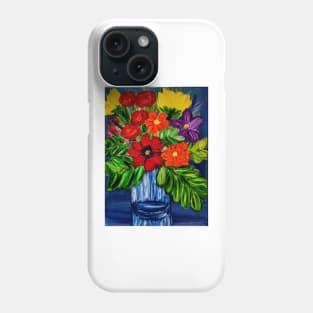 Bold bright flowers Phone Case