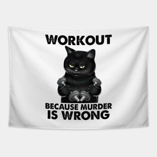 Workout Because Murder Is Wrong Tapestry