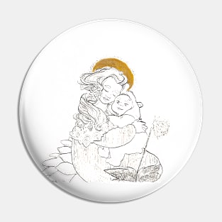 Mother and son Pin