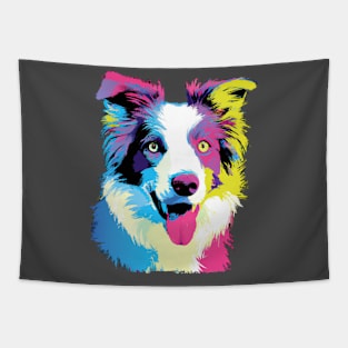 Border Collie Pop Art - Dog Lover Gifts Tapestry