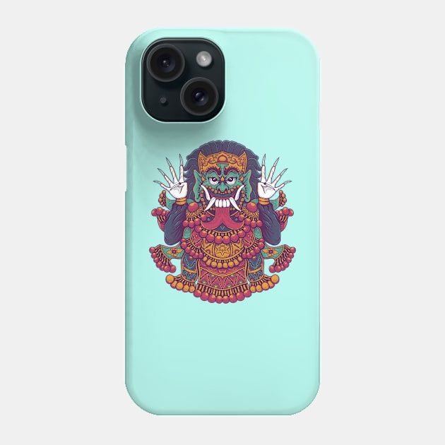 Balinese Mask Phone Case by yudabento