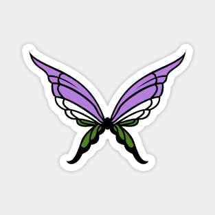 Gender Queer Butterfly Magnet