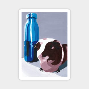 Guinea Pig and Water Bottle Magnet