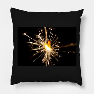 Sparkler in the dark Pillow