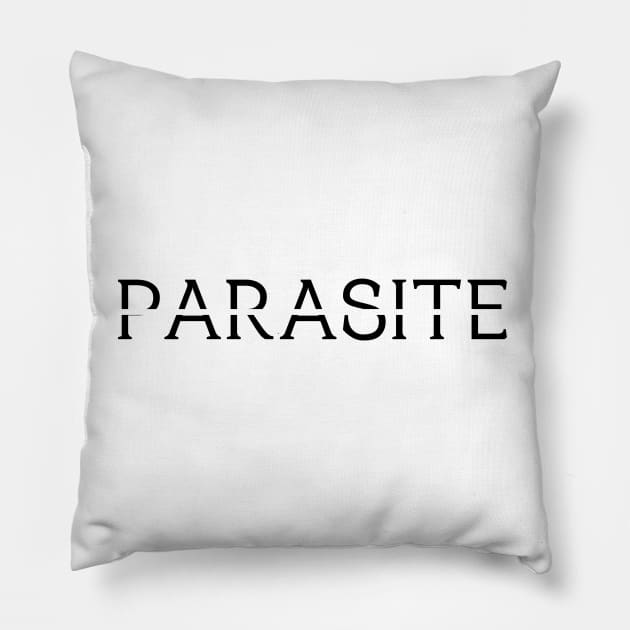 Parasite - Korean Movie (White ver.) (original design) Pillow by The Korean Rage