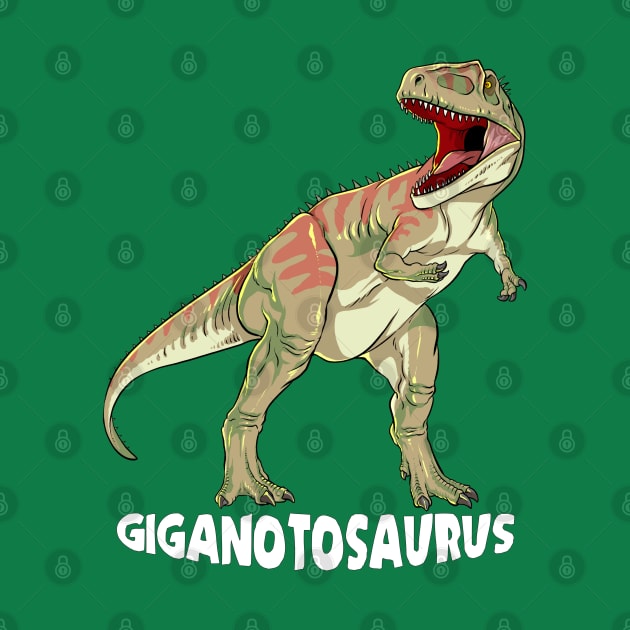 Giganotosaurus Dinosaur Design by Terra Fossil Merch