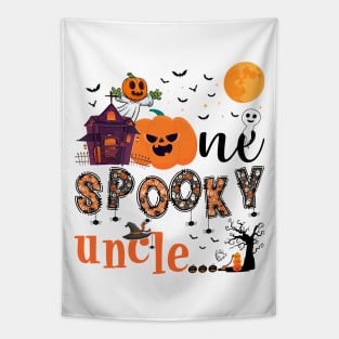 One Spooky uncle Halloween October 31 Tapestry