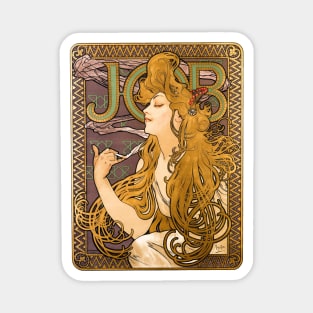 Job rolling papers poster by Mucha Magnet