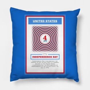 Independence Day - United States - For 4th of july - Print Design Poster - 1706207 Pillow