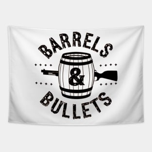 BARRELS & BULLETS LOGOTYPE Tapestry