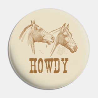 Two Horseheads Pin