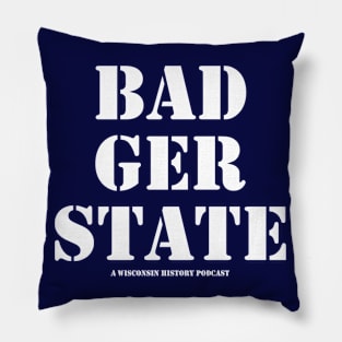 Badger State Stencil Pillow