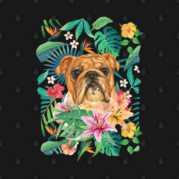 Tropical Fawn English Bulldog 2 by LulululuPainting