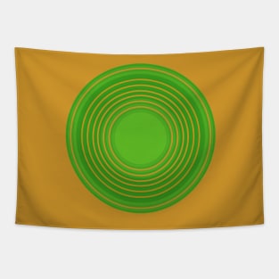 Orange and green circles Tapestry