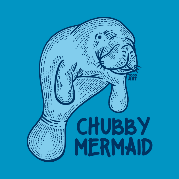 CHUBBY MERMAID by toddgoldmanart