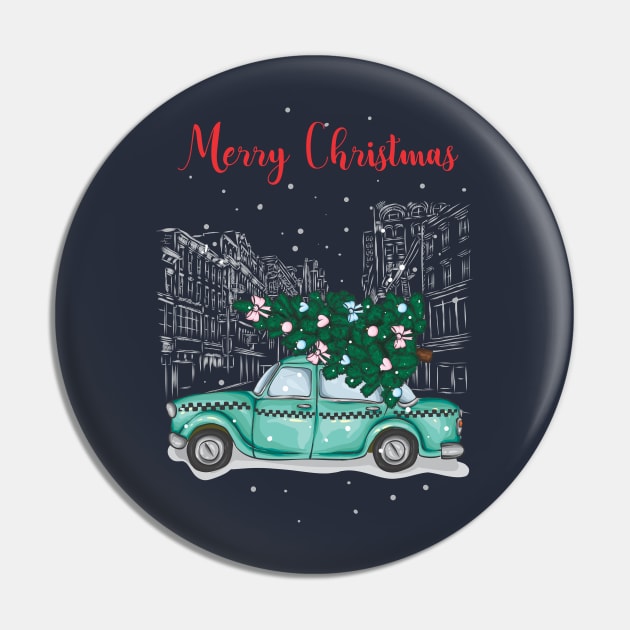 Christmas tree and gifts in a car! - Happy Christmas and a happy new year! - Available in stickers, clothing, etc Pin by Crazy Collective