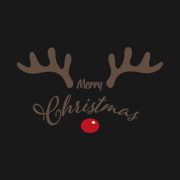 merry christmas rudolf red nose reindeer by alpmedia