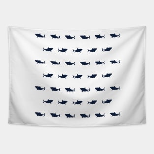 Shark | Dark Blue Tapestry