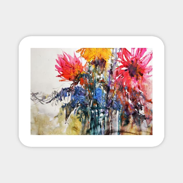 #floralexpression watercolor26 Magnet by Floral Your Life!