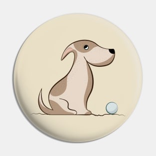 Playful Dog Pin