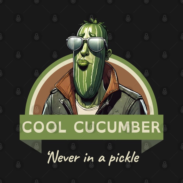 Cool Cucumber Never In A Pickle by Kenny The Bartender's Tee Emporium