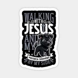 Jesus and dog - Ca de bestiar Magnet