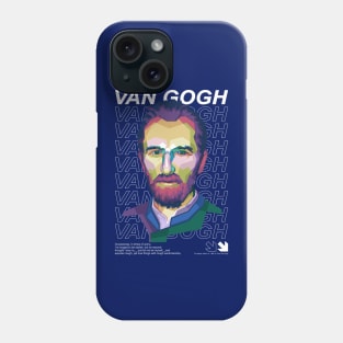 V Gogh quotes pop art WPAP Phone Case