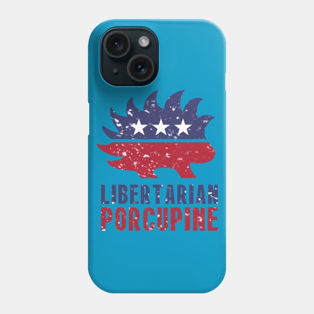 Libertarian Porcupine Phone Case by Karchevski