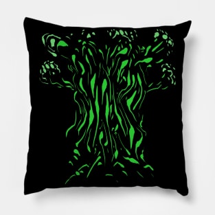 tree - face - mystical Pillow