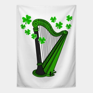 St Patrick's Day Harp Teacher Harpist Irish Musician Tapestry