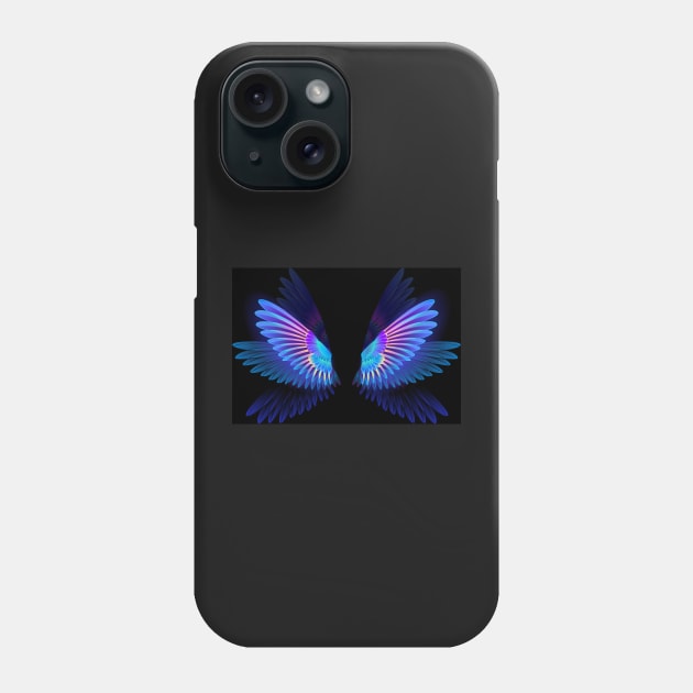 Glowing Hummingbird Wings Phone Case by Blackmoon9