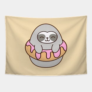 Sloth Donut Tapestry