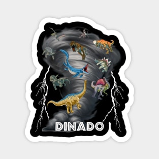 Dinosaur Tornado (DINADO!) Magnet