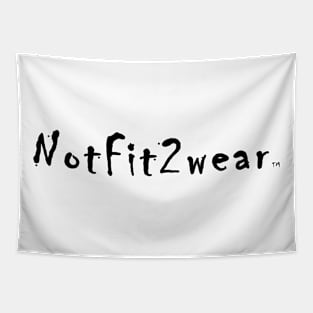 NotFit2wear Logo B&W Tapestry