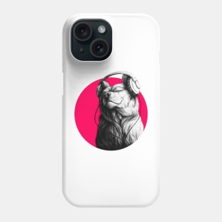 Music on World out - magenta Phone Case