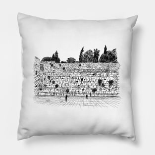 The western wall Pillow