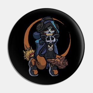 Skull Kid with Cat (Color) Pin