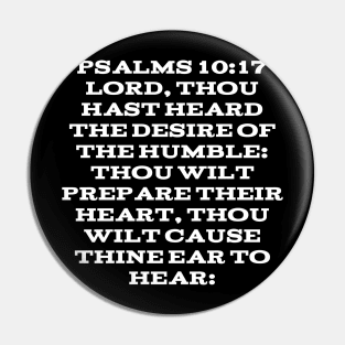 Psalm 10:17 Bible Verse Text (KJV) Pin