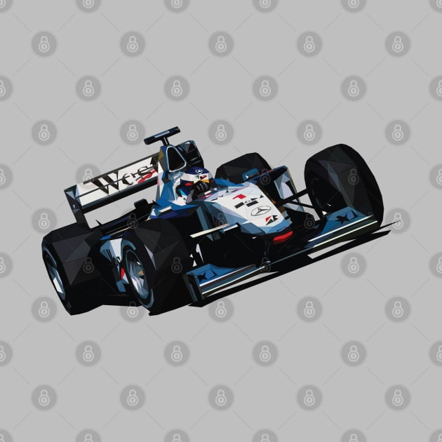Mika Hakkinen F1 car Low Poly by pxl_g