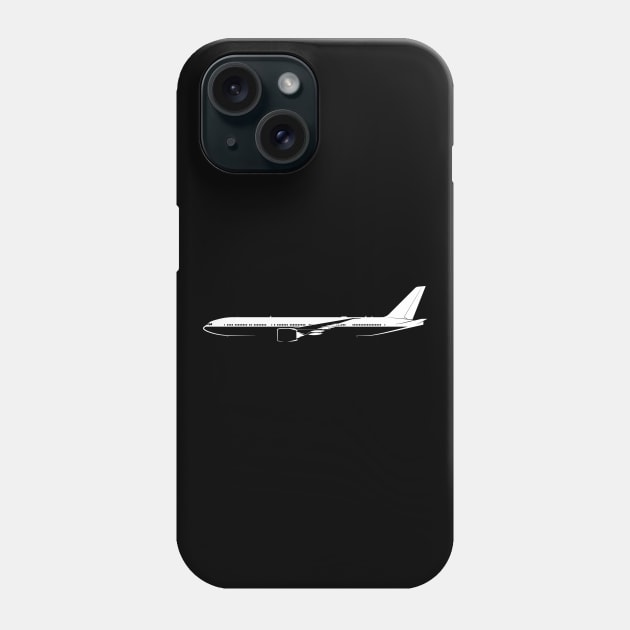 Boeing 777-9 Silhouette Phone Case by Car-Silhouettes