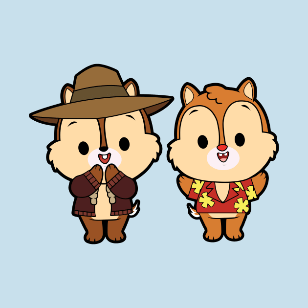 Cute Chip and Dale Rescue Rangers by untitleddada